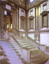 Haga click para ver la imagen ampliada vestibule of the laurentian library.jpg